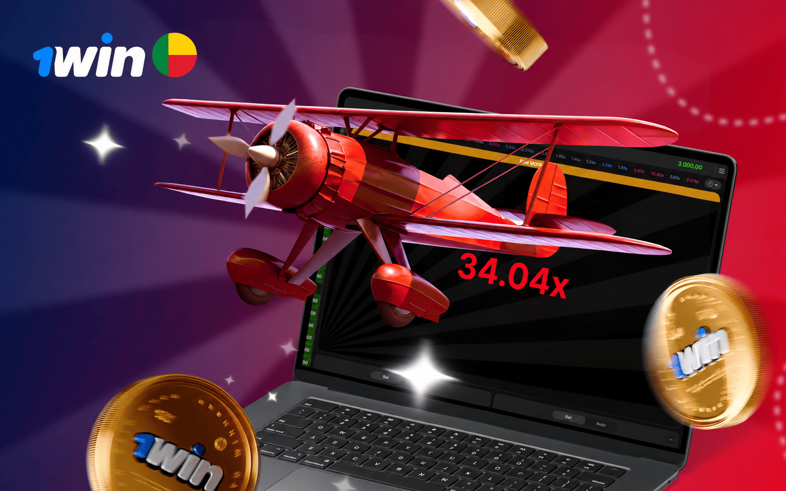1win Aviator Bénin 2026, atouts du jeu, démo, APK et bonus